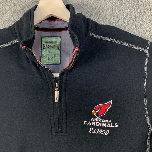 Tommy Bahama Arizona Cardinals Sweater Mens Large Black NFL Football Athleisure - Picture 2 of 14